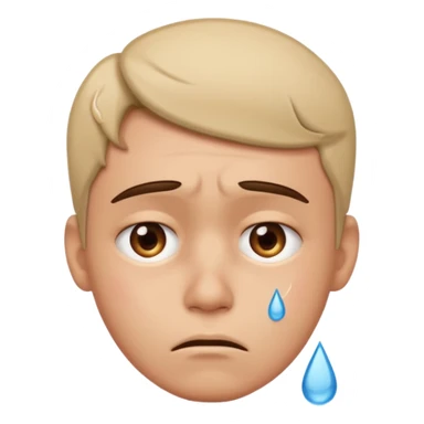 Shaking head while sad sticker