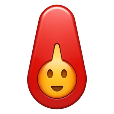 punto esclamativo rosso sticker