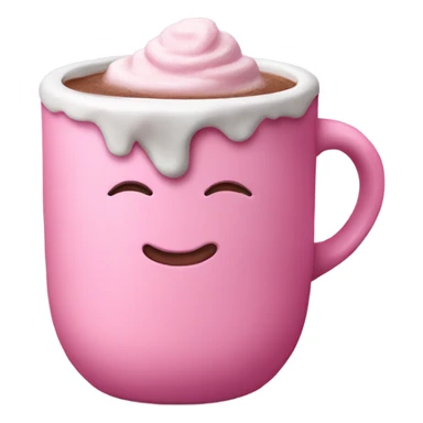 Pink hot chocolate  sticker