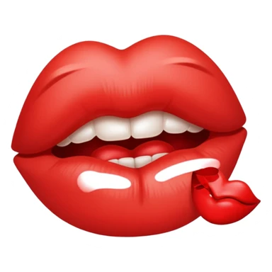 Red kiss sticker