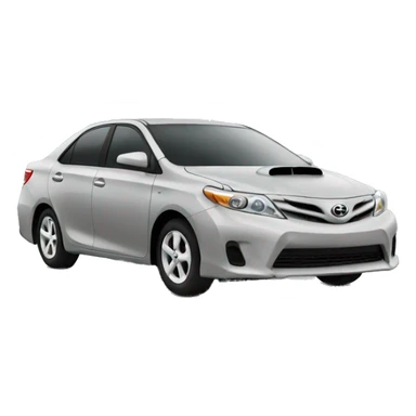 A speeding grey toyota sticker