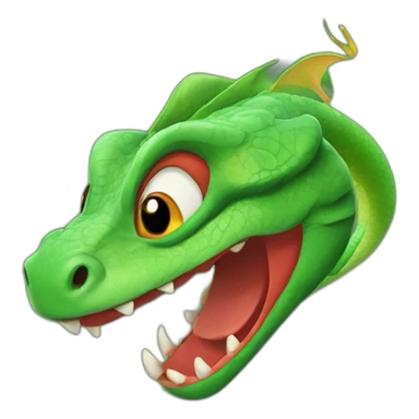 Mushu the lizard sticker