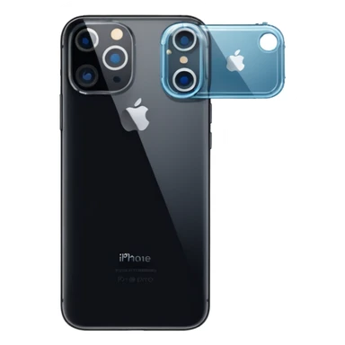 back side of iphone 17 pro pixel sticker