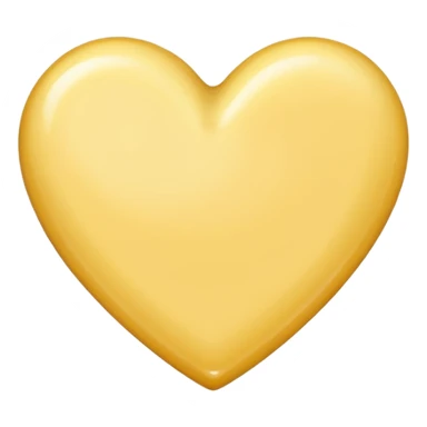 butter coloured heart sticker