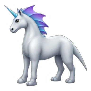 Licorne sur dinosore sticker