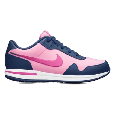 navy and pink nike shoe sticker