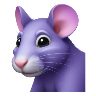 Purple rat sticker