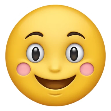 Genera big smile emoji with dudu face sticker