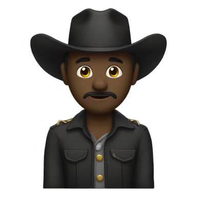 Black western text of the word “Vengeful” sticker