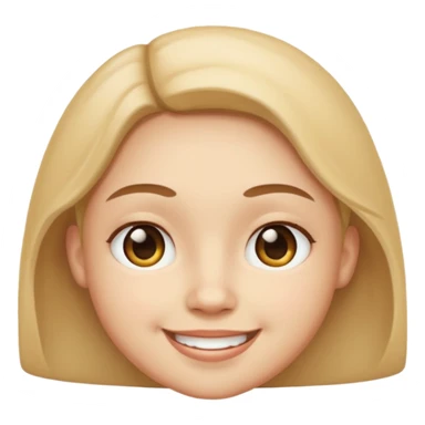 Round face and crossed eyes and smile sticker