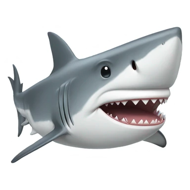 Shark with a hoodie sticker