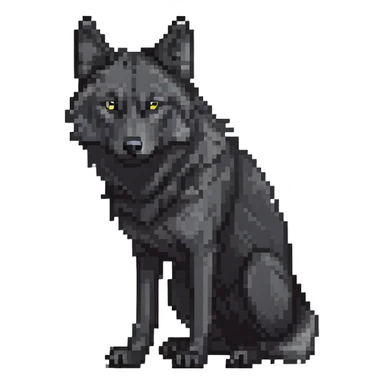 black wolf sticker
