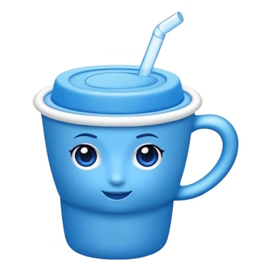 Blue diva cup sticker