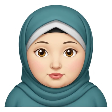 fat woman in hijab sticker