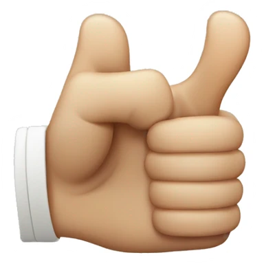 Blind of Thumbs up and middle finger emoji sticker
