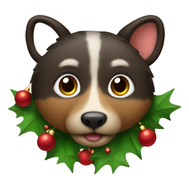 Christmas animal sticker