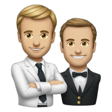 Emannuel macron qui joue a des jeu video sticker