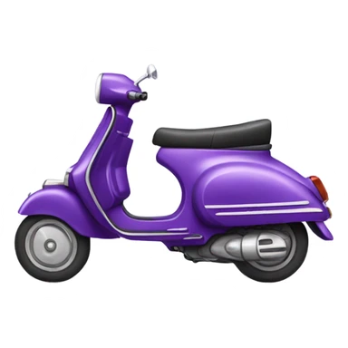 Purple Vespa  sticker