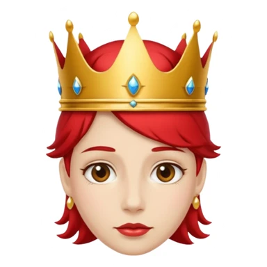 RED Crown King sticker