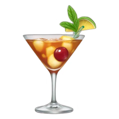 manhattan cocktail sticker