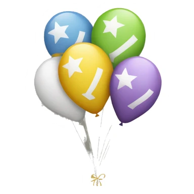 Balloons that spell “Crosby” sticker