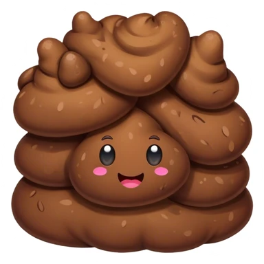 pooping poo sticker