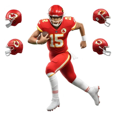 Patrick Mahomes getting tackled sticker