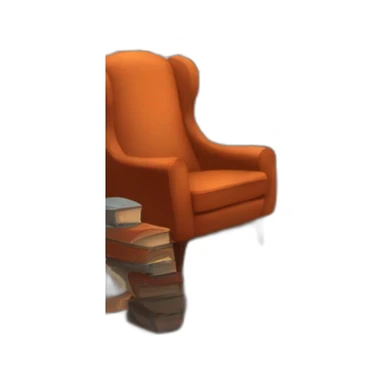 book read cocooning fireplace winter sticker