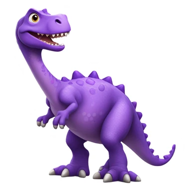 Purple dinosaur  sticker