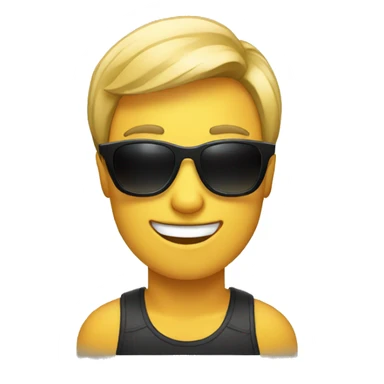  selfie with sunglasses. sticker