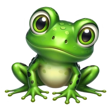 Exotic shiny rare epic cute frog-creature, full body, with random markings sticker