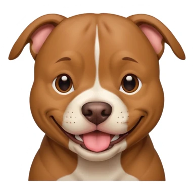 Pitbull dog Happy face. sticker