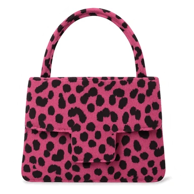 Pink leopard bag, remove background sticker