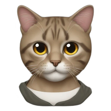 Kanye west as a cat sticker