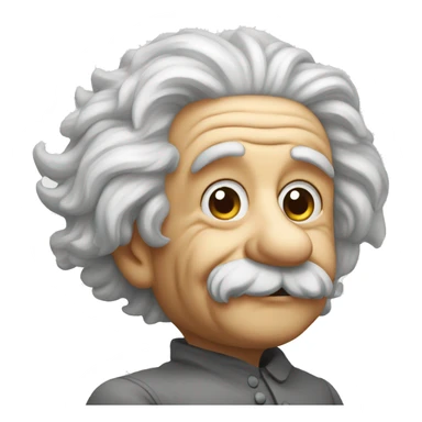 albert einstein lean on his fist sticker