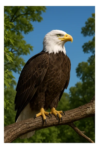 Bald eagle sticker