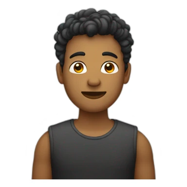 Homme de petite taille avec des cheuveux noir sticker