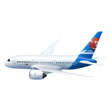 emoji of boeing 787 dreamliner plane sticker