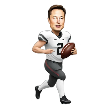 elon musk playing football sticker