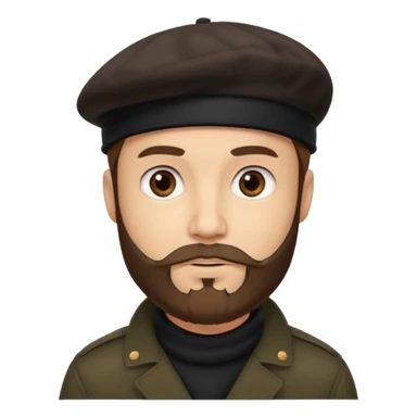 Man with Dark Beret – Brown beard, black beanie.






 sticker