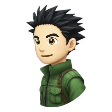 hunter-x-hunter-gon-freecss-black-hair sticker