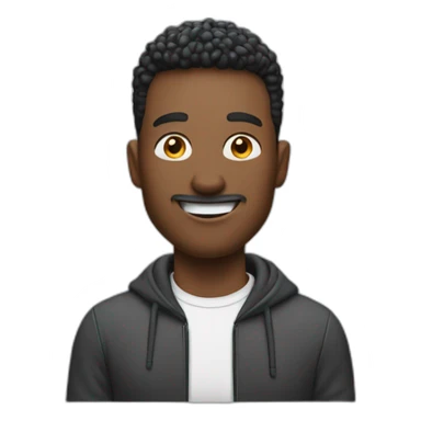 man vibing with airpods in sticker