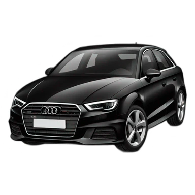 Audi a3 2023 black sticker