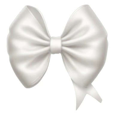 Cute thin white bow coquette many many laces being blown by the air with lighting sticker