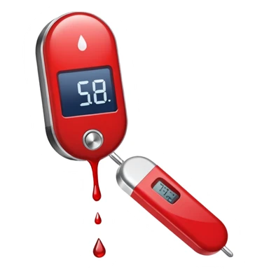 diabetes meter test finger blood sticker