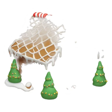 aesthetic gingerbread house sticker