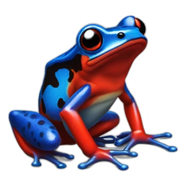 Red And Blue Poison Dart Frog sticker