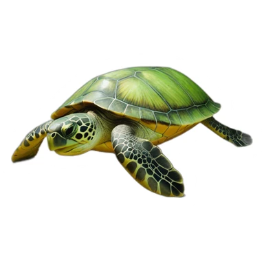 green turtle sticker
