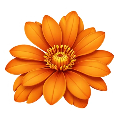 Flower orange  sticker