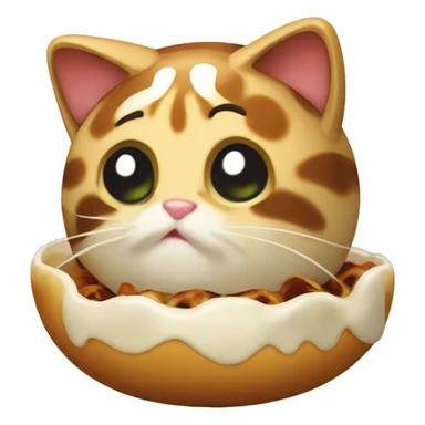 takoyaki cat sticker